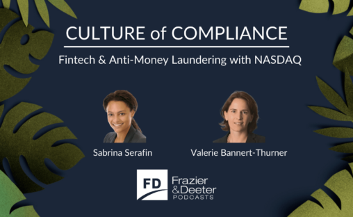 Culture of Compliance Fintech Anti Money Laundering with NASDAQ