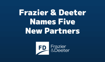 Frazier & Deeter Names Five New Partners