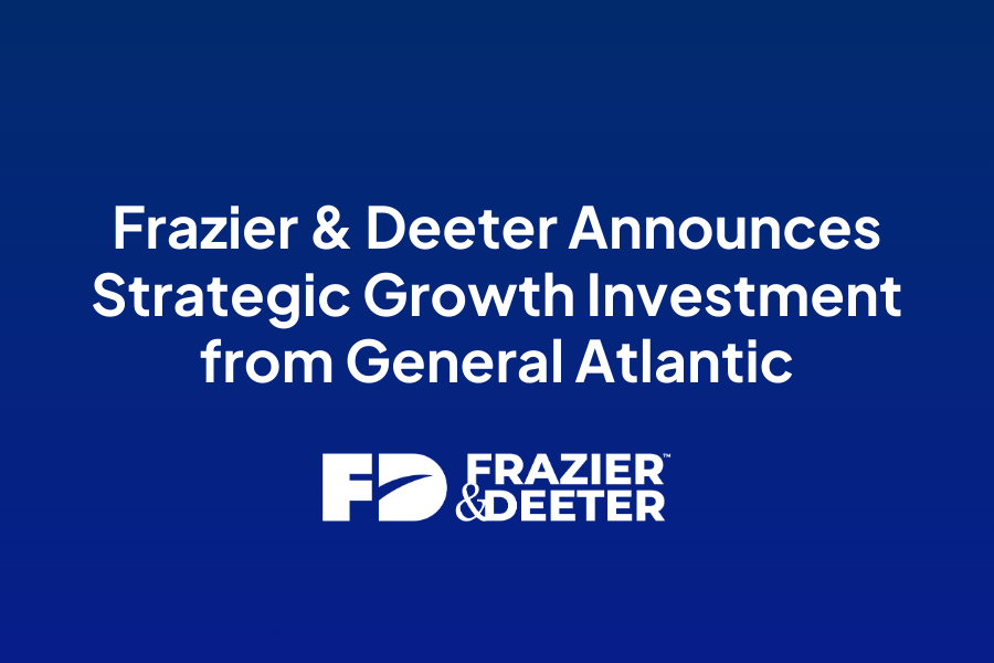 Frazier & Deeter Announces Strategic Growth Investment from General Atlantic