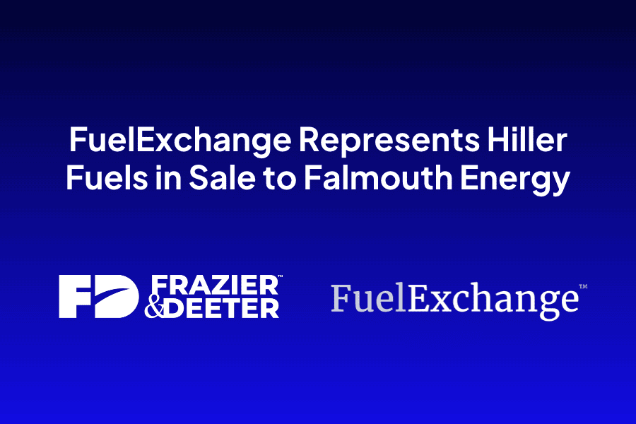 FuelExchange Represents Hiller Fuels in Sale to Falmouth Energy